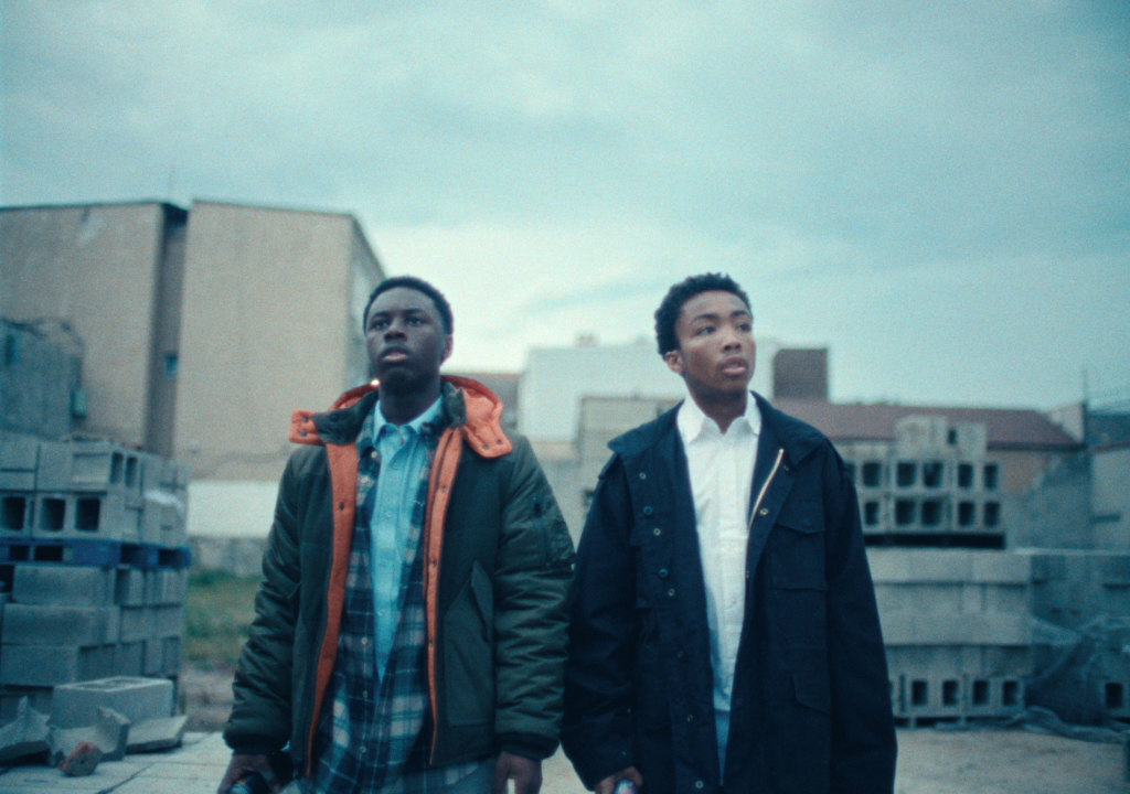 Alex Hibbert and Asante Blackk in a scene from Story Ave
